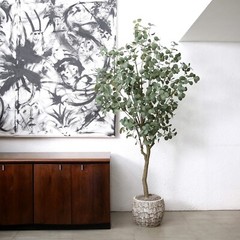 7’ Greco Artificial Eucalyptus Tree Home Decor. Retail $329