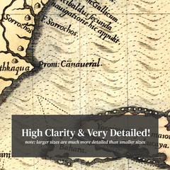 Old Map of Florida 1591 – Vintage Florida Art