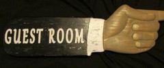 3D 23″ CARVED WOODEN SIGN POINTING FINGER CUSTOMIZED «:YOUR WORDS» PLAQUE