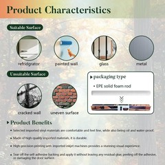 2 Pcs Autumn Forest Door Refrigerator Wraps, -Adhesive Refrigerator Wrap Set …