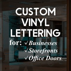 Custom Vinyl Decal Vinyl Lettering Text Sticker Personalized Car Wall Window