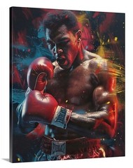 Muhammad Ali Canvas 16X20 Boxing Wall Art Modern Decor Gym Goat Champ