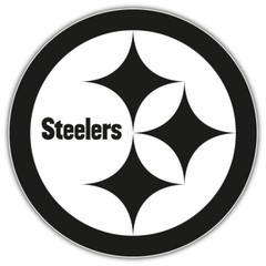 Pittsburgh Steelers Simple Logo NFL Sport Car Bumper Sticker Decal «SIZES»