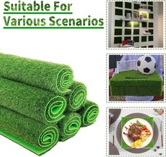 6 x 6 Inch Fake Grass Decor – 8 Pack for Miniature Garden & Crafting Projects