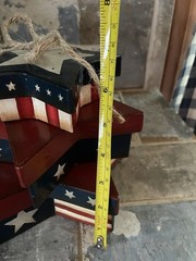 Patriotic Stackable 3 Star Shaped Boxes 7” Height