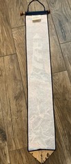 Lighthouse & Seashell Tapestry Fabric Nautical Wall Hanging