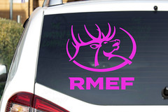 RMEF Logo -CNC cut Decal Vinyl Sticker-Pic from multi colors!