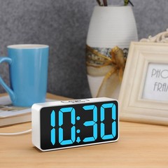 Small Digital Alarm Clock for Bedroom Large Display Big Numbers Display