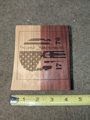 Red Cedar Second Amendment Wall Art