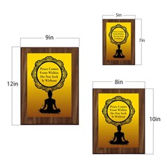 Peace Comes From Within. Do Not Seek It Without Decorative Wall Plaque