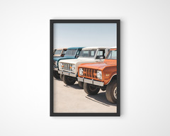 Vintage Ford Bronco Print, Vintage Retro Car Poster, Classic Car Poster