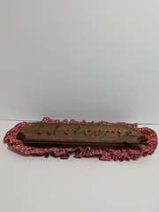 Front Door Engraved Wood WELCOME Sign Cottagecore Wooden Entrance Wall Hanging