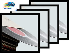 12.5X12.5 Vinyl Record Frame, Matte Black Album Picture Frame Fits 12X12 LP and
