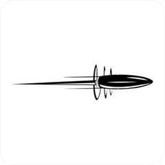 Flying Bullet Die cut decals