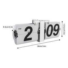 Retro Wall Mount/Tabletop Flip Clock Battery Powered Digital Display Clock