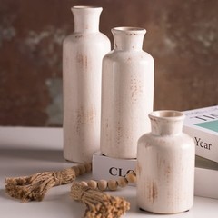 Ceramic Vase Set – 3 Small Vases,Ceramic Vases for Rustic Home Decor, Living …
