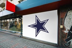 Dallas Cowboys Logo-Wall Decal Sticker Removable Wide 50″ x 50″ Height