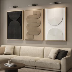 Large 3D Textured Framed Abstract Wall Art Set for Living Room Bedroom Office