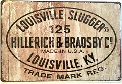 8×12 Tin Sign Baseball bat Louisville Kentucky slugger wood sports new Br6a