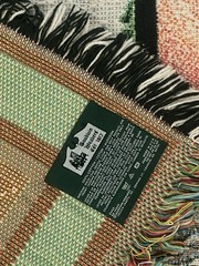 VTG Goodwin Weavers Lighthouse Woven Tapestry Throw Blanket. 100% cotton USA