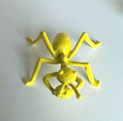 CBK Iron Ant Figurine Pick 1 Color Yellow Mint Green White Black or Peach 2″x2″