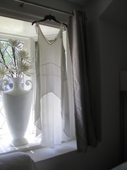 Decorative White Dahlias- 3 Branches Each With 1 Large, 1 Medium 1 Small Dahlias