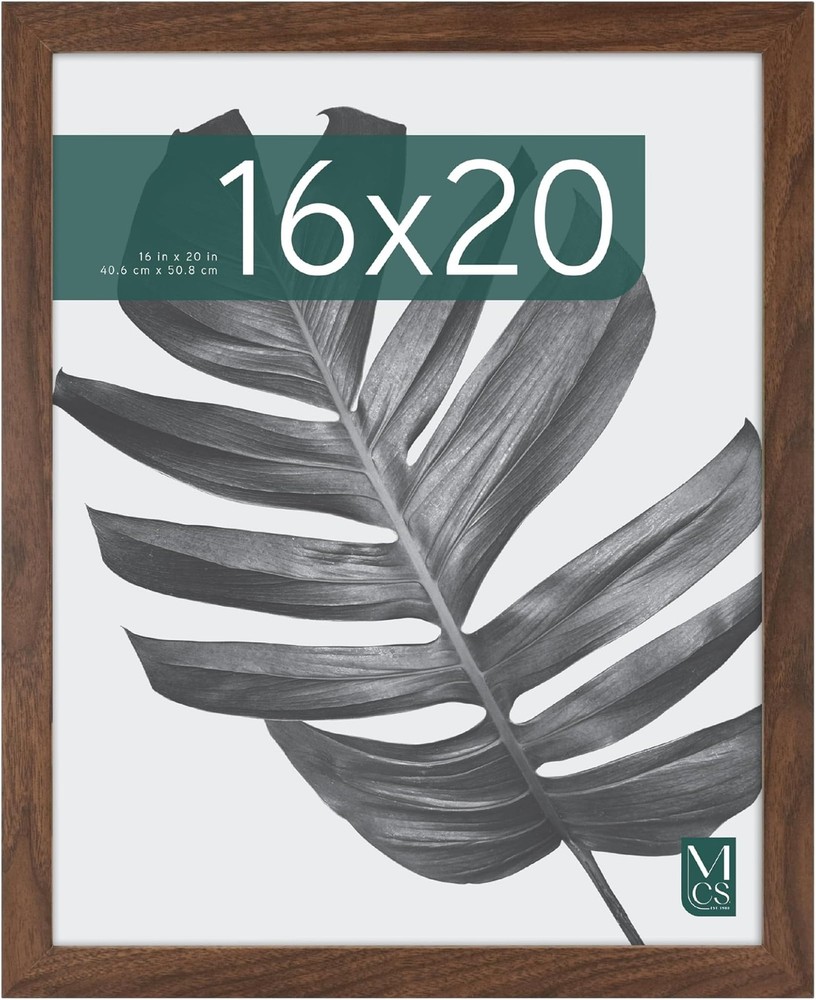 MCS Studio Gallery 16×20 Poster Frame Walnut Woodgrain Engineered Wood, Verti…