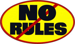 No Rules – 3 1/2″ X 2 1/2″ – Sticker