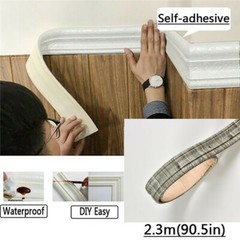 15ft Waterproof 3D Wall Border Wall Paper Decor Sticker Self-adhesive Home DIY
