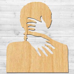 Kissing Silhouette Cut out, Wood plaque sign,wood Crafts,Craft supply,