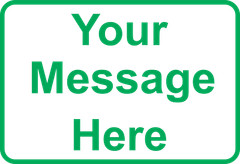 New Personalized Aluminum Metal Sign Customized With Custom Text 12″ x 18″ Size