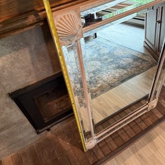 RARE Labarge SHELL CHIC MIRROR – Sea Shell Beach House Decor Vintage 41”x29.5”
