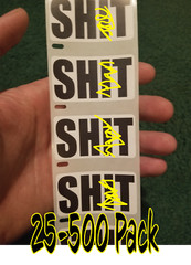 «SH*T» 25-500 Pack curse word Stickers Gag prank sticker decal meme