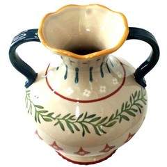 Painted Ceramic Vase – Threshold Multicolor Decorative BOHO Table Vase