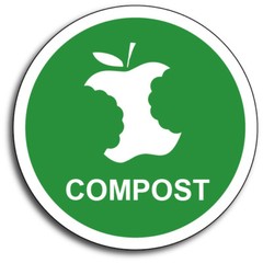 Compost 4″ Green Garbage Waste Organic Fertilizer Mulch Vinyl Decal 3M Sticker