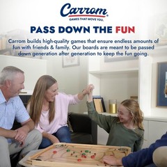 Carrom Board Game Set — Large Board Games for Adults & Children — Over 85 Board