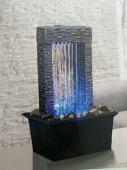 Rain Wall LED Fountain – Color Changing Decor-The Spring Shop 9.8″ H x 6.1″ W