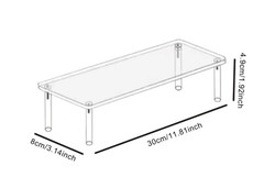 1–4 Tier Acrylic Display Stand: Transparent Rack for Cupcakes, Dolls & Perfume