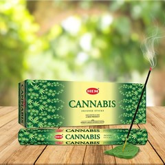Hem Cannabis Incense Sticks (120 Sticks, 6 Boxes Inside) – 9 Inches Long, 20g…