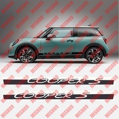 MINI COOPER S SIDE GRAPHICS STRIPE GT3rs Style VINYL DECALS STICKERS ANY COLOR