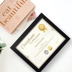 8.5 X 11 Frame Certificate Document Frame Set of 6, Diploma Frame for Wall and T
