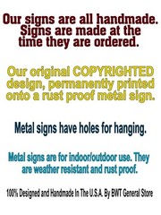 Warning Property Protected By A Grumpy Bigfoot 9″x12″ Metal Door Cryptid Sign