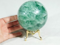 Sphere Display Stand Decorative Design Gold Color Medium Size