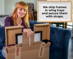 5×9 In Frame Black Real Wood Picture Frame Width 0.75 inches | Interior Frame De