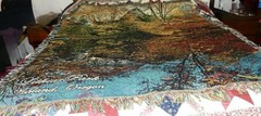 TAPESTRY BLANKET of LITHIA PARK in ASHLAND OREGON w Water Reflection 60″ By 49″