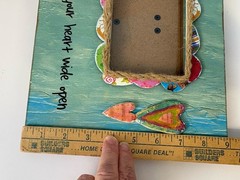 Caroline Simas Photo Frame Boho Shabby Chic Mixed Media Inspiration Colorful Fun