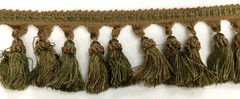 Tassel Fringe Trim 3.5″ for Drapery Curtains Upholstery Pillows/ Green 10 Yd