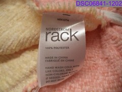 Nordstrom Rack Reversible 100% Polyester Blanket Pink & White NRK12714