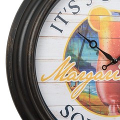 433-3841MV7 Margaritaville 15.75″ IN/OUT Wall Clock – It’s 5 O’Clock Somewhere