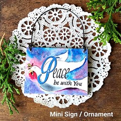 Peace Be With You * Mini Sign Everyday Ornament Dove WORLD HOPE Blessing New US